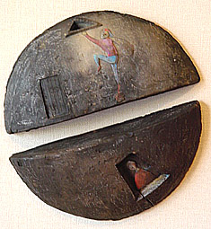 家(上:盗人、下:眠り)